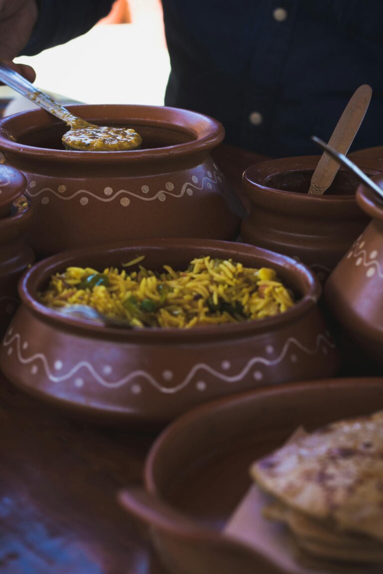 Brown and Gray Clay Serving Pots