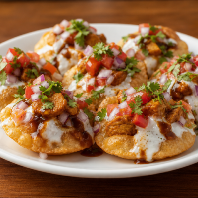 Chicken Chatt on Puri